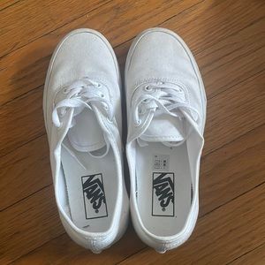 VANS white worn once